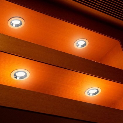 V-TAC Portafaretto LED da Incasso GU10 Corpo in Gesso Rotondo Colore Bianco con Finitura Cromata