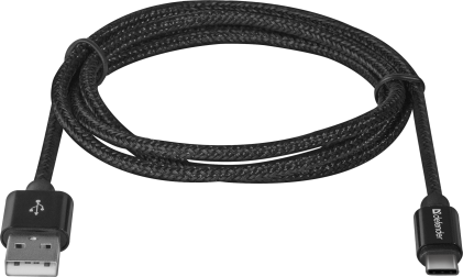 Cavo da USB a Tipo C, A - C Type, Nero, 1m, 2.1A