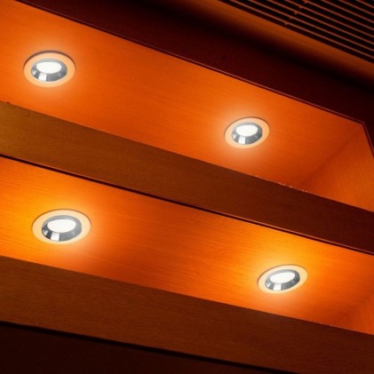 V-TAC Portafaretto LED da Incasso Rotondo GU10 e GU5.3 (MR16) Corpo in Gesso Bianco e Metallo Cromato