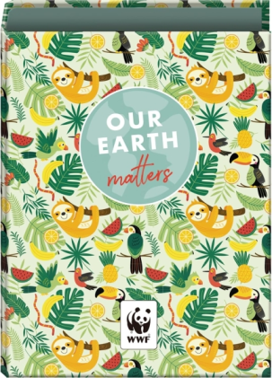 Raccoglitore ad anelli misto Dohe WWF Tropic 40 mm - Formato Folio - Copertina in cartone laminato