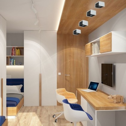 V-TAC Portafaretto LED GU10 Corpo in Gesso a Cubo Grigio Finitura Nera