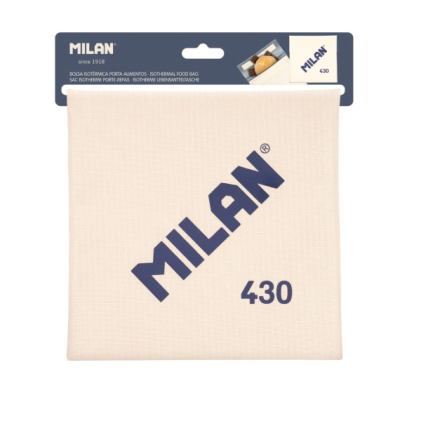 Borsa termica per alimenti Milan Collection 430 da 0,3 l - Fodera interna isolante - Beige