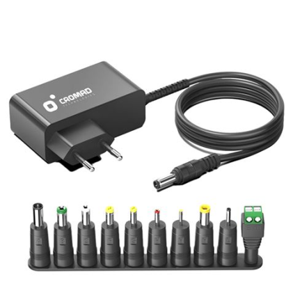 Caricabatterie da muro universale automatico Cromad 24W - 11 connettori diversi