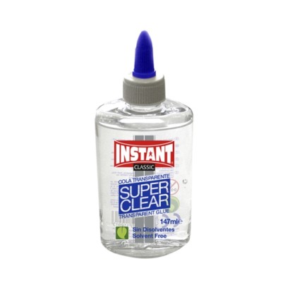 Cola Instant Classic Super Clear Trasparente 147ml - Adatta ai bambini e/o all'uso domestico - Senza solventi - Trasparente