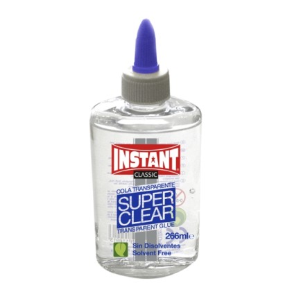 Cola Instant Classic Super Clear Trasparente 266ml - Adatta ai bambini e/o all'uso domestico - Senza solventi - Trasparente
