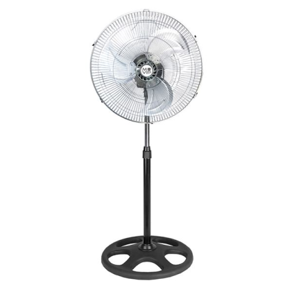Ventilatore industriale a piantana Muvip - 75W - 45cm - 3 velocità - Argento/Nero