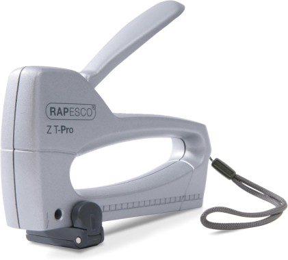 Chiodatrice/graffatrice Rapesco Z T-Pro - Per graffette da 53/6-8 mm - Blocco maniglia - Indicatore livello graffette - Argento
