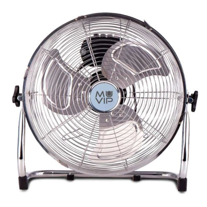Ventilatore da pavimento industriale Muvip - 100W - 3 velocità - Argento