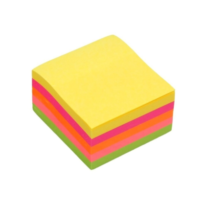 Blocco di 250 post-it Bismark 50x50mm - 5 colori neon