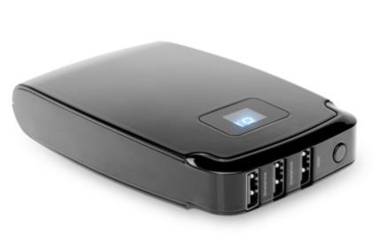 BATTERIA PER DISPOSITIVI MOBILI 10400MAH CON 3 USCITE USB CON DISPLAY