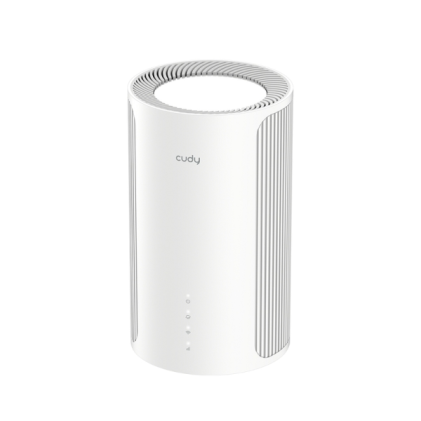 Cudy Router AX3000 WiFi 6 5G Nr - 3 Porte - Velocità fino a 1000Mbps - 1 Slot Nano SIM - Antenne Interne - 1 Slot Nano SIM - Colore Bianco