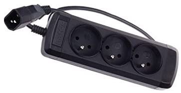 NATEC NSP-0517 Natec Power Strip 3 SOCKETS for UPS System (IEC CONNECTOR) 0.6m, black