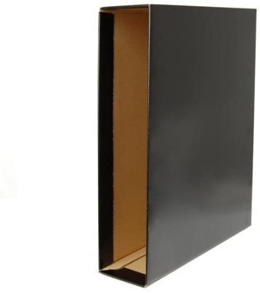 Scatola portadocumenti in cartone Esselte - Formato A4 - Dorso 75 mm - Capacità 500 fogli - Colore nero
