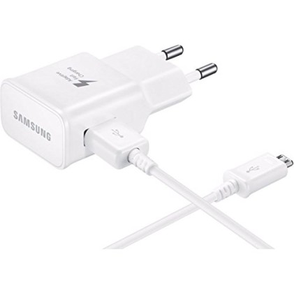 Samsung TA20 caricatore per Samsung Galaxy S6 ricarica rapida AFC 2 a con cavo Micro USB Bianco Fast Charger
