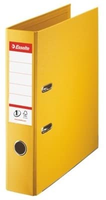 Esselte Raccoglitore Formato A4 - Dorso 75 mm - Capacità 500 fogli - Colore giallo
