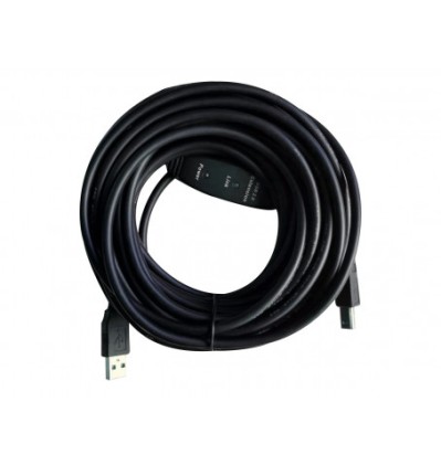 Cavo Usb 2.0 A-B 10Mt M/M Bk Con Ripetitore Per Stampante Adj