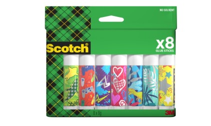 Scotch Confezione da 8 stick di colla, adesivo solido - 8 g per unit&agrave; - Trasparente