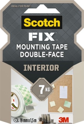 Nastro biadesivo Scotch-Fix per interni - 19 mm x 1,5 m - Bianco