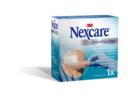 Nastro adesivo Nexcare Sensitive - 25 mm x 5 m - Color carne