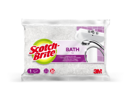Spugnetta abrasiva Scotch-Brite per WC - Bianca