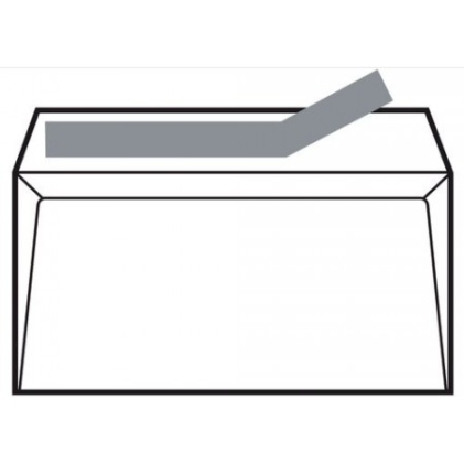 Confezione da 250 buste in carta offset Sam, grammatura 100 g/m&sup2; - Dimensioni 260x360 mm - Autoadesive con striscia in silicone - Bianche