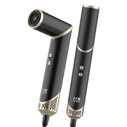 Muvip Ultimate Experience Strumento professionale 6 in 1 per asciugatura e styling - 1500 W - Accessori per arricciare, spazzolare e lisciare - 3 impostazioni di calore e 2 impostazioni di ventola - Funzione di ionizzazione