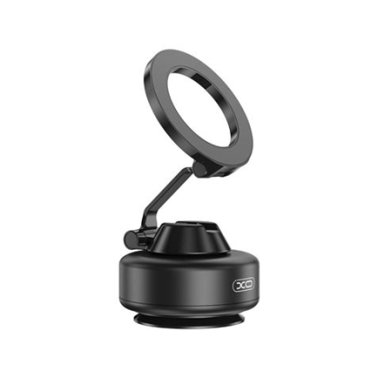 Supporto magnetico per auto XO C172 per smartphone - Pompa a vuoto - Rotazione a 360&deg; - Batteria da 130 mAh - Nero
