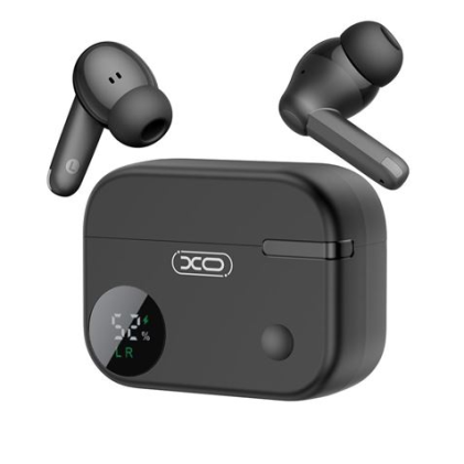 Cuffie XO G34 Bluetooth 5.4 - TWS - Cancellazione del rumore ENC+ANC - Custodia con display LCD - Nero
