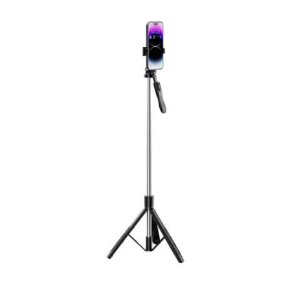 Treppiede XO SS15 + Selfie Stick Bluetooth con scatto - Altezza massima fino a 180 cm - Completamente pieghevole