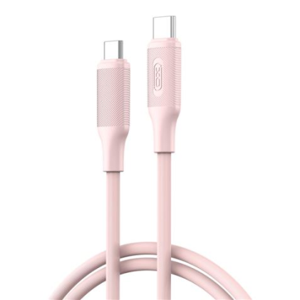 Cavo XO NBQ265B da USB-C maschio a USB-C maschio - 1 m - 60 W - Rosa