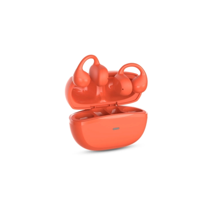 Auricolari wireless SPC Boost Clip - Design Open Ear - Cancellazione del rumore - Controllo touch - Google Fast Pair - Rosso