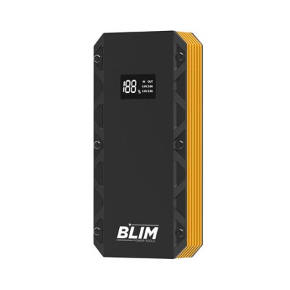 Blim BL0432 Avviatore di emergenza per batteria 3 in 1 - 8000 mAh - Avviatore 12 V - Power Bank - Torcia - Protezione da cortocircuito, sovraccarico e scarica - 1000 cicli di vita utile - Nero