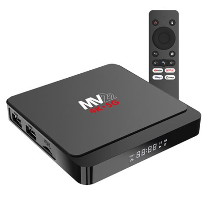 Muvip MV22 Mini PC Smart TV 4K 5G - Android 14 - Quad Core - 2 GB di RAM - 16 GB - Colore nero