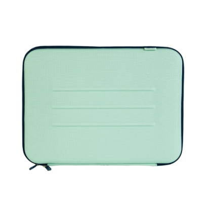 Custodia semirigida per laptop Milan Collection 430 per laptop fino a 14" - Fodera in velluto - Tasca interna - Chiusura con cerniera - Verde