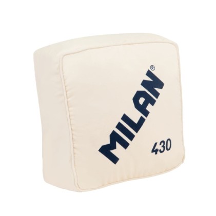 Cuscino della collezione Milan 430 con la forma e il colore della gomma Milan 430 - Dimensioni: 35x35x16 cm - Colore beige