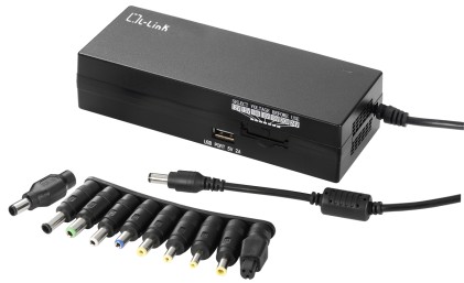 Caricabatterie automatico universale L-Link LL-AC-ADAPTER-100W 100W con 10 adattatori