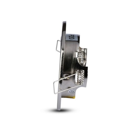 V-TAC Portafaretto LED da Incasso Rotondo GU10 e GU5.3 (MR16) Colore Nichel Satinato Orientabile