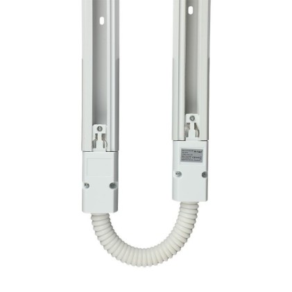 V-TAC Raccordo Trifase Flessibile per Binario Colore Bianco