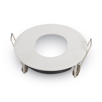 V-TAC Portafaretto LED da Incasso Rotondo GU10 e GU5.3 (MR16) Colore Bianco Orientabile