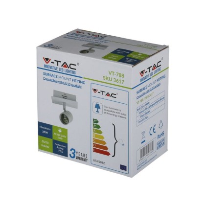 V-TAC Portafaretto LED da Incasso GU10 Colore Bianco Orientabile