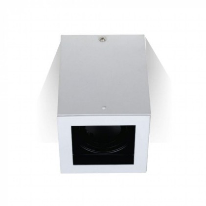 V-TAC Portafaretto LED Montaggio a Plafone Quadrato GU10 e GU5.3 (MR16) Colore Bianco Orientabile