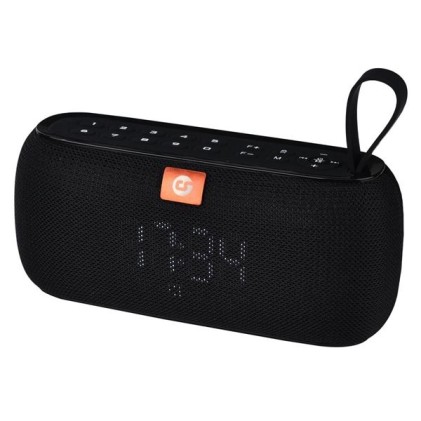 Coolsound Orologio Altoparlante Bluetooth 10W - Funzione Orologio - Autonomia fino a 4h - USB, MicroSD - Vivavoce - Impermeabilit&agrave; IPX4