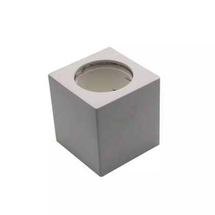 V-TAC Portafaretto LED Montaggio a Plafone Quadrato GU10 e GU5.3 (MR16) Corpo in Gesso Bianco