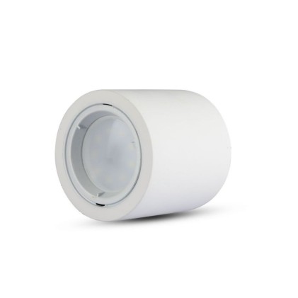V-TAC Portafaretto LED Montaggio a Plafone Rotondo GU10 e GU5.3 (MR16) Corpo in Gesso Bianco