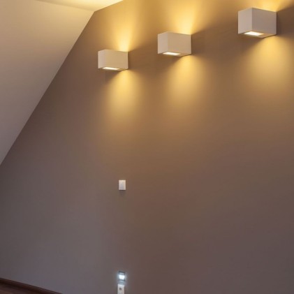 V-TAC Portafaretto LED da Muro Quadrato G9 Corpo in Gesso