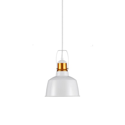 V-TAC Lampadario LED Vintage in Metallo con Portalampada E27 (Max 60W) Colore Bianco