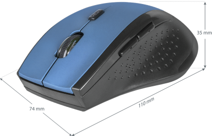 Mouse ottico senza fili Defender Accura MM-365 Blu,6D, 800-1600 dpi