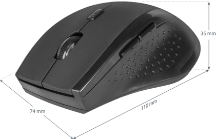 Mouse ottico senza fili Defender Accura MM-365 Nero,6D, 800-1600 dpi