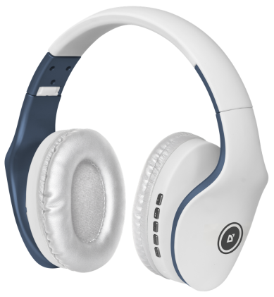 Auricolare stereo wireless Defender FreeMotion B525 bianco+blu, Bluetooth