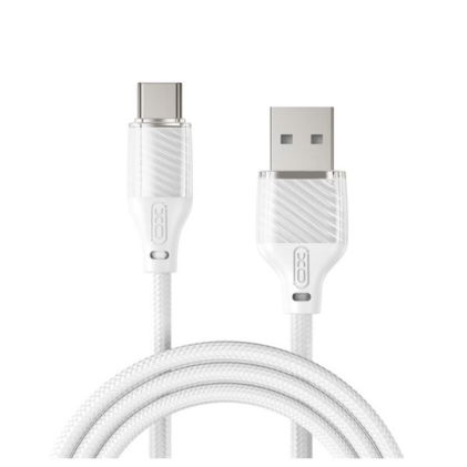 Cavo XO NB291 USB-A maschio a USB-C - Ricarica ad alta velocit&agrave; e trasferimento dati - 6A - 1m - Bianco